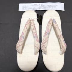 草履 亜麻 花柄 和装履物 レディースのサムネイル
