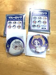 【ブルーロック】ひんやりアニマル 缶バッジ 凪 誠士郎/御影 玲王のサムネイル