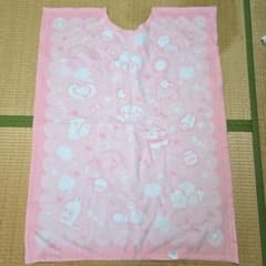 ベビー用毛布　綿毛布U字型　日本製 　ピンク　動物柄　綿毛布のサムネイル