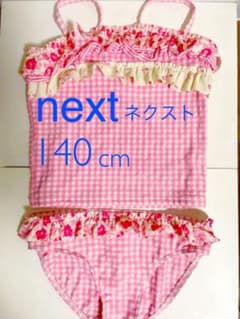 next ネクスト　水着 タンキニセット　花柄/ギンガムチェック　140cmのサムネイル