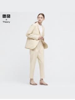 【新品未使用】ユニクロx theory 感度タックイージーパンツ