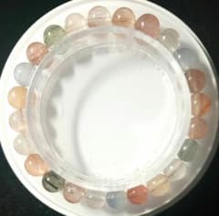 【SALE‼️】天然石 ラビットヘアルチルブレスレット マカロンカラー 高品質のサムネイル
