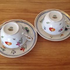 リチャード ジノリ イタリアンフルーツ ティーカップ&ソーサー2客のサムネイル