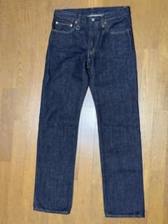 美品・濃紺　児島ジーンズ RNB-102 ストレートデニム W32 日本製のサムネイル