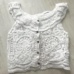 ♡新品♡Dazy クロシェ編み ノースリーブ トップスのサムネイル