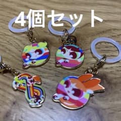 파워 퍼프 걸즈 메지루시 액세서리 키홀더 매력 4개 세트