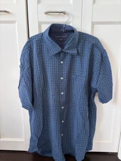 TOMMY HILFIGER 半袖チェックシャツ XLサイズのサムネイル