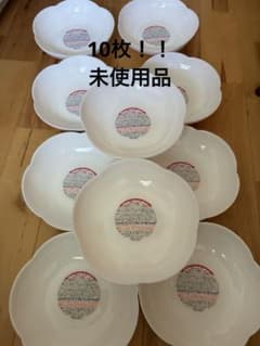 山崎製パン 2020 白いフラワーボウル 10枚セットのサムネイル
