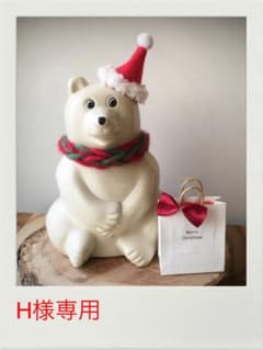 H様専用　しろくま貯金箱 クリスマスA4点のサムネイル