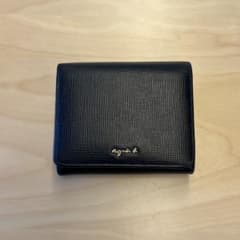 agnis b. アニエスベー 二つ折り 財布 ネイビーのサムネイル