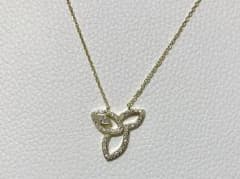 cz diamond lily  necklace(gold)のサムネイル