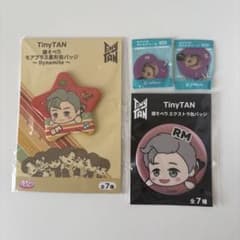 TinyTAN Dynamite RM 핀 배지 키 체인 세트