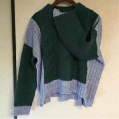 【未使用/美品】osmosisバイカラーニットのサムネイル