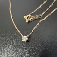 4℃ K18 一粒ダイヤモンド ネックレスのサムネイル