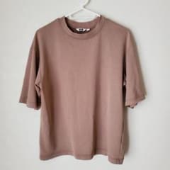 エアリズムコットンオーバーサイズT　34ブラウン　Sサイズのサムネイル