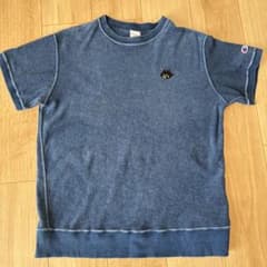 にゃーとチャンピオンのインディゴパイル Tシャツ カットソーM - メルカリ