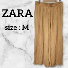 ZARA ザラ プリーツ ワイドパンツ Mサイズのサムネイル