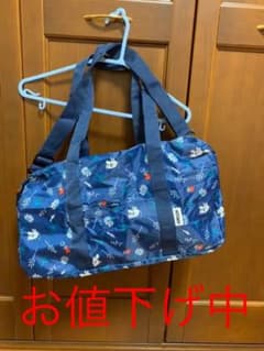 ムーミン  2WAY折りたたみボストンバッグ とポーチのセットのサムネイル