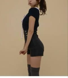 Doll heart hip pants andmary ブラック - メルカリ