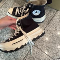 Converse All Star 厚底 ハイカット ブラックのサムネイル