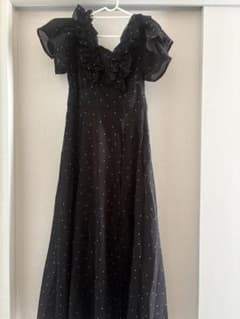 GRL 2Wayドット柄ショルダーオープンフリルワンピースのサムネイル