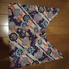 和柄 袋2（中にものを入れて結ぶ形の手提げ）＋手ぬぐい2枚セット まとめ売りのサムネイル