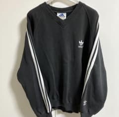 90sヴィンテージ adidas Vネックスウェットトレーナー カナダ製のサムネイル