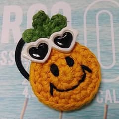 パイナップル　ニコちゃん　ヘアゴムのサムネイル