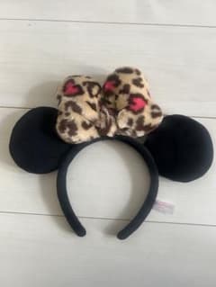 ヒョウ柄リボンのディズニーカチューシャのサムネイル