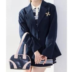 NICE CLAUP テーラードジャケット ネイビーのサムネイル