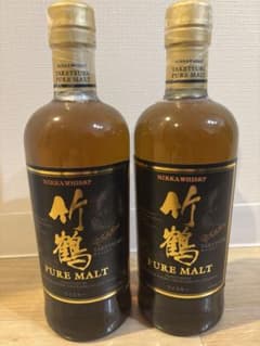 ニッカウヰスキー 竹鶴 ピュアモルト 700ml × 2本セット（旧ラベル