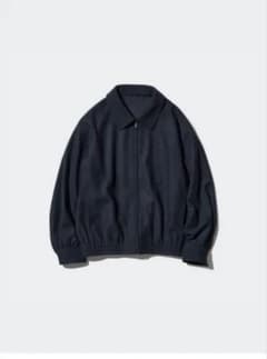 UNIQLO ブラッシュドジャージーオーバーサイズブルゾンのサムネイル