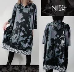 NieR オーバーサイズ 半袖HOODIE 【NieR catcher】ニーアのサムネイル