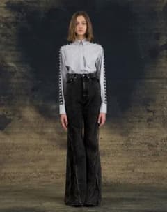christian dada side zip denim pantsのサムネイル