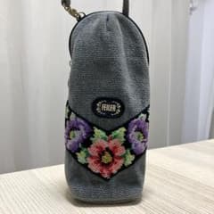FEILERフェイラー ペットボトルカバー ケース 500ml グレー 花柄
