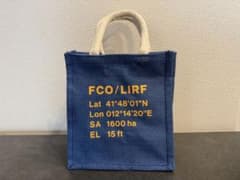 トートバッグ ブルー FCO/LIRFプリントのサムネイル
