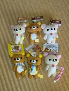 リラックマ&コリラックマ ぬいぐるみキーホルダーのサムネイル