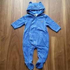 [タグ付き 未使用]Gap Baby カバーオール 65cm クマ耳つきのサムネイル
