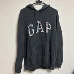 GAP パーカー 星条旗ロゴ ブラックのサムネイル
