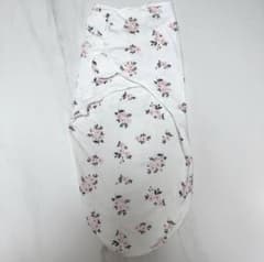 ベビー用おくるみ スワドル 花柄 ピンクのサムネイル