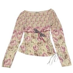 Blumarine ANNA MOLINARI ローズ柄 長袖カットソー - メルカリ