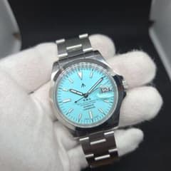 N.W.C. NAVAL WATCH COMPANY 自動巻き 本体 ターコイズ - メルカリ