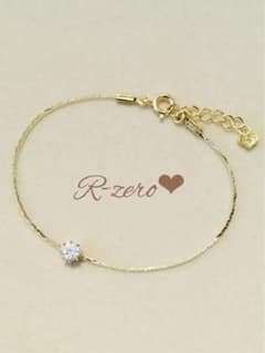 一粒ダイヤブレスレット♡プレミアムゴールドチェーンのサムネイル