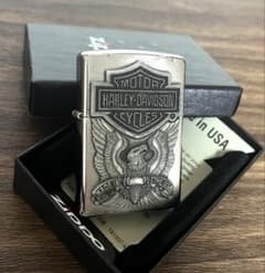 zippo ジッポー　ハーレーダビッドソン　オイルライター　ビッグメタル加工のサムネイル