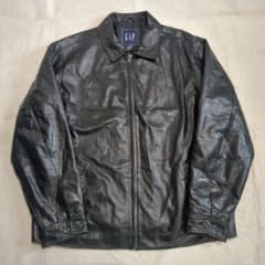 オールドギャップ レザージャケット ブルゾン 牛革 Lサイズ ブラック