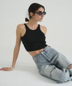【新品・未使用】CLANE SHORT TANK TOPS BLACKのサムネイル
