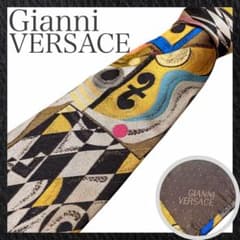 極美品】GIANNI VERSACE シルク100% 総柄ネクタイ イタリア製 - メルカリ