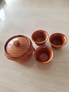 木製急須　おちょこ　湯飲みのサムネイル