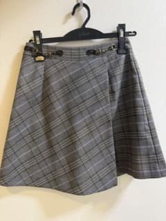 Lily Brown チェック柄 ミニキュロット　ベルト付き サイズ0のサムネイル