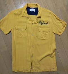 BROWNY 半袖シャツ イエロー Mサイズ